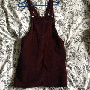 Topshop burgundy corduroy jumper